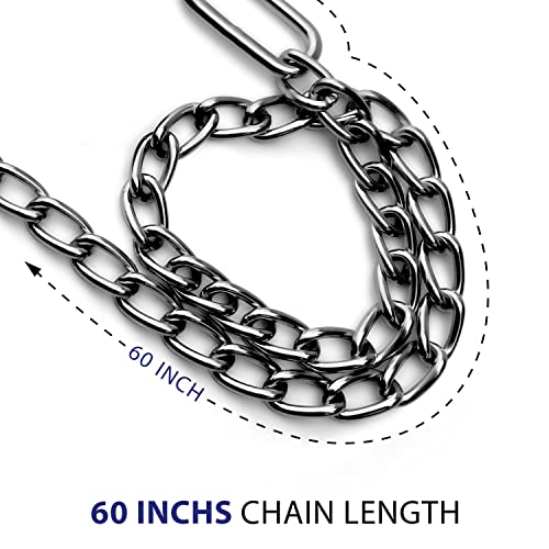 Durable OB Handle Apparatus with 2 Handle Puller Hooks and 2 Chains - Stainless Steel for Cow, Goat, and Cattle Delivery Instruments on Dairy Farms, 60 Inch - size: 60 Inch