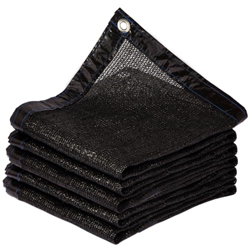 3 x 6 FT 55% Heavy Duty Shade Cloth Mesh Tarp | Black HDPE UV Resistant Breathable Grommets Sun Protection for Greenhouse Garden Pergola Patio Pools Dump Truck Fence - size: 55% - 3 x 6 FT