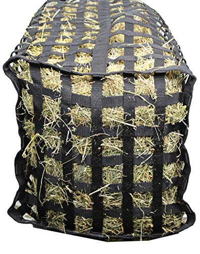 Derby Originals XL Go Around Slow Feeder Horse Hay Bag with Super Tough Bottom and 1 Year Warranty, Black, 71-7132BK - color: Black