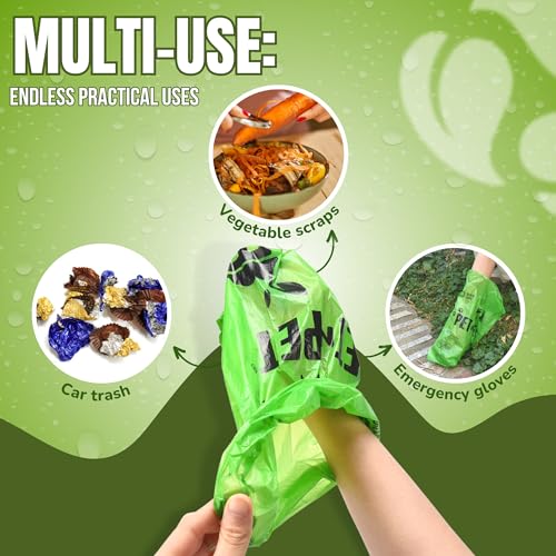 Pet N Pet Poop Bags for Dogs, 1080 Count, Plant Based, Unscented, Green | USDA Certified, 41%, Doggy, Leak-Proof, Refill, Waste, Tear-Resistant, Easy-Tear Design, dog waste bags - color: Pea Green - Unscented