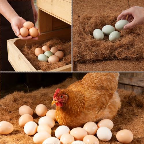 12Pcs Chicken Nest Box Pads Laying Hen Nesting Box Nesting Pads for Chicken Coop Fits Most Nesting Boxes, Chicken Coop Nest Liners - 11.8x11.8 (Brown 12) - color: brown 12
