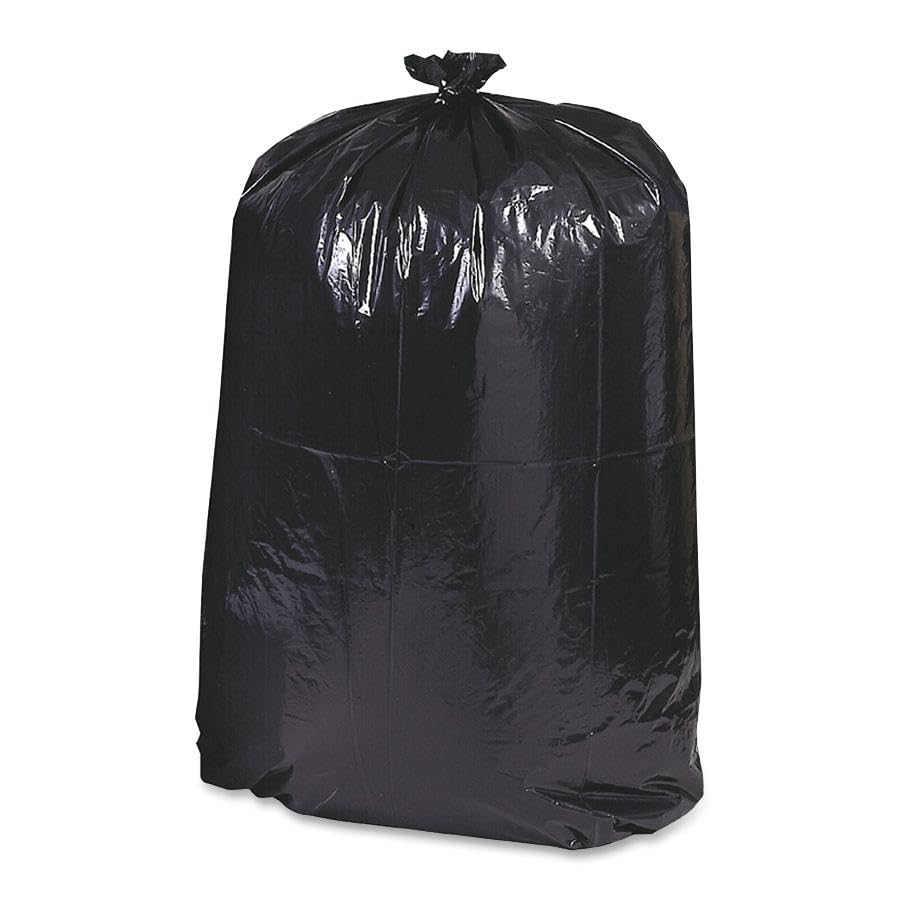 Earthsense Commercial RNW6050 Can Liner, 55-60 gal, 1.25 mil, 38" x 58", Black (Pack of 100)