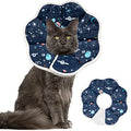 Depets Cat Cone Soft, Adjustable Recovery E-Collar for Pet Neck Size 9.5 in | Lightweight, Waterproof, Easy to Clean, Fits Kittens, Puppies, Rabbits after Surgery or Grooming, Prevents Licking Wounds