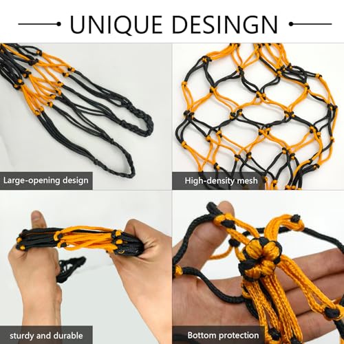 2 Pcs Slow Feed Hay Net for Horses, 34 Inch Hay Bags, Black | ﻿ For Horses/Sheep/Goat, Regulate Feeding Hanging Hay Nets for Horses Stable,Trailer,Stall Paddock (Black) - size: Black