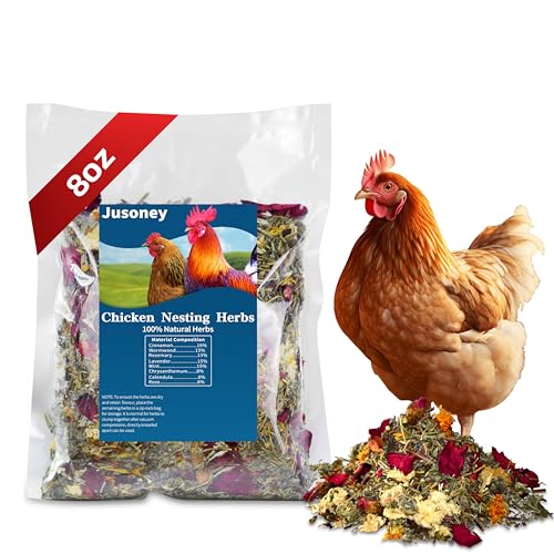 8 OZ Nesting Herbs for Chicken Coop, Premixed 8 Dried Herbs Nesting Pads for Chicken Coop, Promotes Egg Production - size: 8 OZ