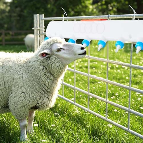Threlaco 7 Pacifier Small Animal Milk Feeder 10 L / 338.18oz Puppy Lamp Goat Milk Feeder Farm Water Bottle Dispenser Animal Drinking Equipment for Professional Breeding - size: 7 Size
