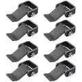 Greaseable Weld-On Trailer Hinges 8Pcs Strap Style Short Leaf Gate Hinges | for Dump Trailers, Trucks & Tailgates, Corrosion-Resistant Steel - size: Pack of 8