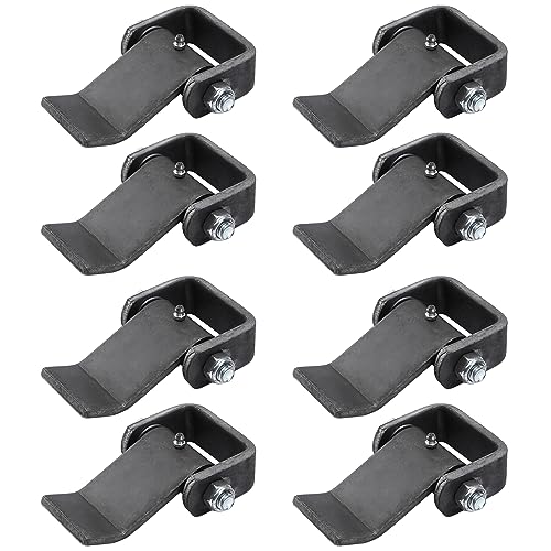 Greaseable Weld-On Trailer Hinges 8Pcs Strap Style Short Leaf Gate Hinges | for Dump Trailers, Trucks & Tailgates, Corrosion-Resistant Steel - size: Pack of 8