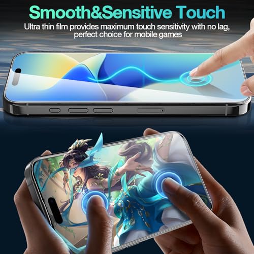 3 Pack Flexible Film Screen Protector for iPhone 16 Plus, Non-breakable Soft TPU Hydrogel Film for iPhone 16 Plus Screen Protector Film (NOT Glass) - size: iPhone 16 Plus
