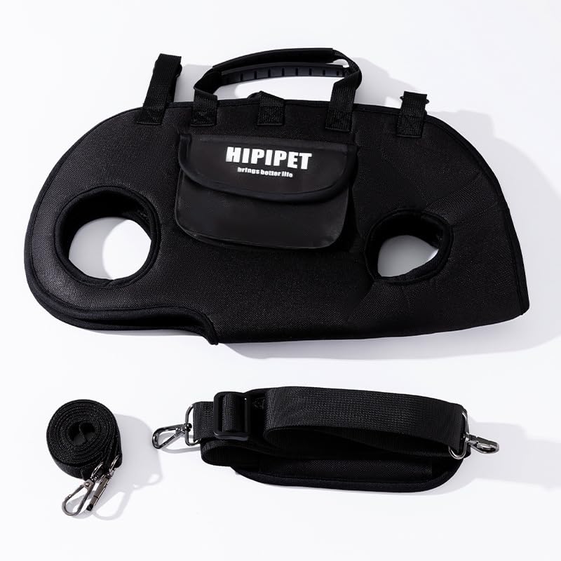Outdoor Pet Crossbody Bag, Small Dog and Cat Carrier, Black, Small - color: black