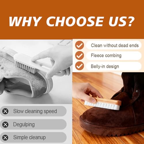 Suede Eraser & Brush for Shoes, Magic Rubber Shoe Brush Cleaner for Suede Shoe,Bags,Jacket Care (1PC)