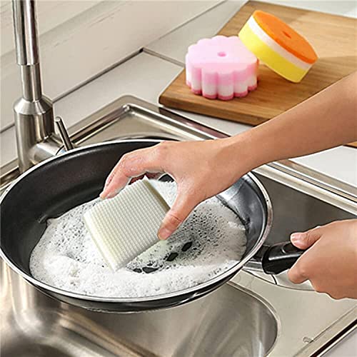 Multi-Purpose Scouring Pad by Scrub-It - Non-Scratch Cleaning Dobie Pads for Pots, Pans, Dishes, Utensils & Non-Stick Cookware - Sponge Scrubbers Use for Kitchen, Bathroom & More (6 Pack) - size: 6 Pack
