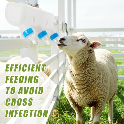 Threlaco 3 Pacifier Small Animal Milk Feeder 3 L/101.45oz Puppy Lamp Goat Milk Feeder Farm Water Bottle Dispenser Animal Drinking Equipment for Professional Breeding - size: 3 Size