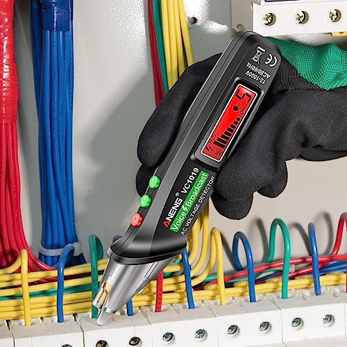ANENG Multimeter Tester,Non Contact Voltage Tester,Amp Ohm Volt Meter,Voice Broadcast Voltage Tester Pen,Measures Current, AC/DC Voltage,Capacitance, Resistance, Continuity Diodes Electrical Tools