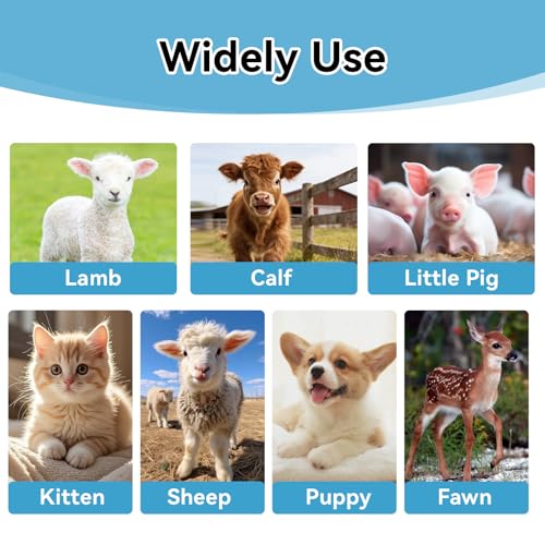 2pcs 1000ml Lamb Feeding Bottle Thickened Goat Milk Feeders with Hanging Handle and Silicone Pacifier Hang Upside Down Livestock Milk Bottles for Goat Lamb Fawns Nigerian Kitten Puppy