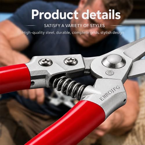 Goat Hoof Trimmers, Sheep Shears, Goat Hoof Trimmer Kit, Pruning Shears Horse Grooming Supplies Hoof Accessories – Versatile Hoof Wire and Pipe Cutting Tool for Pruning Plants as Pruning Shears - color: red