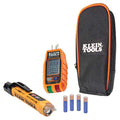 Klein Tools RT250KIT Non-Contact Voltage Tester and GFCI Receptacle Tester with LCD and Flashlight, Voltage Electrical Test Kit - size: Receptacle Tester Electrical Kit