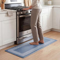 Chef Gear Hettie Anti Fatigue Cushioned Kitchen Mat 18"x60" Blue - color: Blue, size: 60"L x 18"W x 0.3"Th