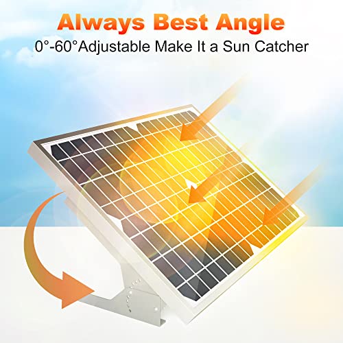 Solar Panel Mount - 13.8in Stand, Angle Adjustable (0-60 Degree), Mounting Brackets for 1 Solar Panel - size: Mount Bracket