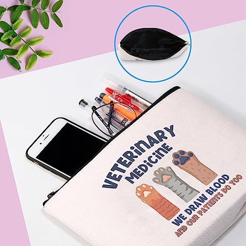 GJTIM Veterinarian Gift Vet Tech Appreciation Graduation Gift Veterinary Medicine Makeup Bag Vet Tech Kit (Veterinary Medicine Bag)