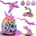 5 Pcs，12" 3D Printed Rainbow Dragon Eggs,Dinosaur Egg,Crystal Dragon Toys,Snake Eggs, Animals,Fidget Toy,Desk Executive Toy，Easter Eggs Basket Stuffers,Toys for Boys Kids Teen 5-7 4-6 8-12 - color: Oo-04
