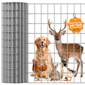 Welded Wire Fence 2‘’x 4‘’ 6ft x 50 ft,Vinyl Coated Welded Wire Mesh Roll,14GA Heavy Duty Galvanized Chicken Wire Fencing, Hardware Cloth for Yard Vegetable Protection Goat & Poultry Netting - size: 2‘’x 4‘’ 6ft x 50 ft