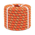 RIOOP Double Braid Polyester Rope, 1/2 in x 50 ft Heavy Duty Bull Rope | 48 Strands, 5290lbs Breaking Strength, for Tree Work, Camping, Hiking, Swing, Sailing and Indoor Outdoor Use, Orange - size: 1/2in x 50ft, style: Orange