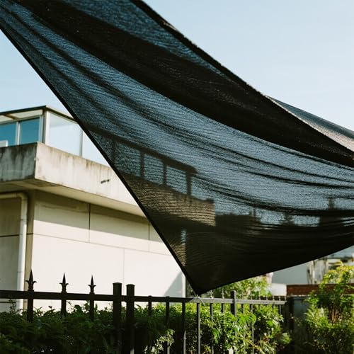 winemana 20x48 FT Black Shade Cloth, 70% UV Resistant Mesh Tarp with Reinforced Grommets, Breathable Sun Shade Net for Garden, Greenhouse, Patio Plants and Animal Coop Cover - size: 70%-20 FT x 48 FT