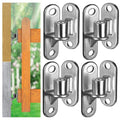 Gate Hinges Heavy Duty Gate Hinges, 4Pack(8Pcs) SUS304 Wall Mount Gate Hinge for Wooden or Concrete Fence with 5/8'', Capacity Up to 600LBS(Not Screws) for Wooden Fences and Farm Gates - color: 4Pack(8pcs) without screws