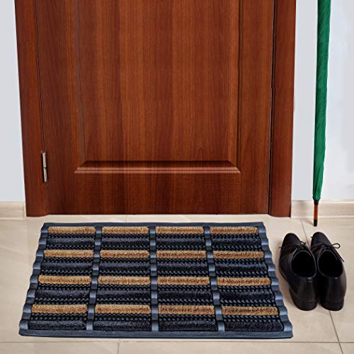 FOOTMATTERS Ninamar Mud Scrubber Tray Mat - 29.5 x 17.5 inch - size: 29.5 x 17.5 in (75 x 45 cm)