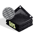 50% Patio Shade Cloth 4×6 FT with Grommets, Outdoor Sun Shade Fabric UV Protection for Backyards, Chicken Coop, Greenhouse, Carport, Garden, Black - size: 50%-0 4 × 0 6 FT