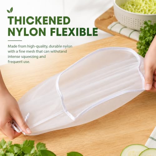 3Pcs Organic Cotton Cheesecloth Bags,Reusable Straining Bags for Nut Milk, Soy Milk, Dumpling Fillings, and More (Small * 1 + Medium * 1 + Large * 1)