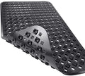 Yimobra Bathtub Mat Non Slip, Shower Mat with Strong Suction Cups & Drain Holes, 28"X16", Anti Slip Bath Tub Mat for Inside Shower, Machine Washable Fast Drying, Bathroom Essentials, Black - color: Black, size: 27.5 X 15.5 Inch