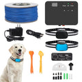 Electric Fence for 2 Dogs, Underground Dog Fence System | 2 Rechargeable Collars, Waterproof, for Small Medium and Large Dogs