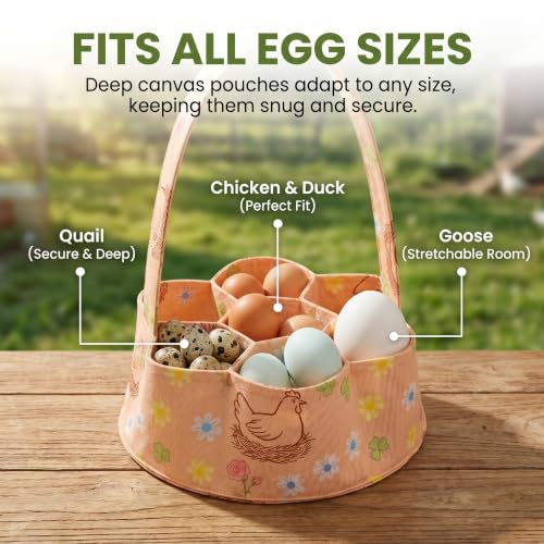 Egg Collecting Basket, Large Egg Collection Bag for Gathering Fresh Eggs - color: Color 10