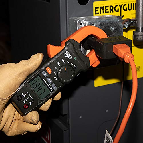 Klein Tools CL120 Digital Clamp Meter, Auto-Ranging 400 Amp AC, AC/DC Voltage, Resistance, Continuity, Non-Contact Voltage Tester Detection - size: Clamp Meter