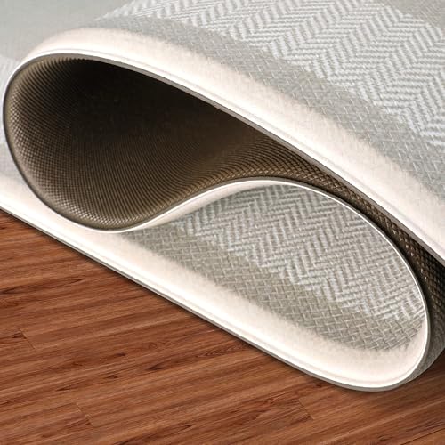Chef Gear Hettie Anti Fatigue Cushioned Kitchen Mat 18"x32" Beige - color: Beige, size: 32"L x 18"W x 0.3"Th