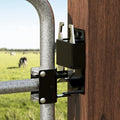 2 Way Farm Gate Latch Heavy Duty Lockable Livestock Gate Latch, 1 Pack | Two-Way Livestock Self-Locking Fence Gate Latch for Farms, Metal Gates, Ranches, Stables, Horse Corrals