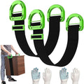 Moving Straps,2 Pack 1-Person Adjustable Handle Moving Lifting Strap for Moving Furniture, Appliances, Objest Up to 600lbs | 2 Pack 1-Person 2 Mover Lifting Strap for Moving Furniture, Appliances, Objest Up to 600lbs - color: Green-1Person Straps