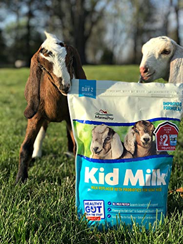 Manna Pro Goat Kid Milk Replacer with Opti-Gut, 4 lb Bag | High-Protein Milk Replacer, Opti-Gut Digestive Support, Easy-to-Mix Formula, Supports Healthy Kid Goat Growth - size: 4 Pound (Pack of 1)