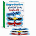 Hugging Birds - Premium Adhesive Bird Bandages from Hug-a-BooBoo, The Bird Bandages that Hug! Pretty Colorful Birds - American Goldfinch, Blue Jay, Red Cardinal, Indian Parrot 24 Ct Box - size: 24ct, style: Hugging Birds