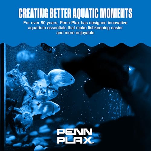 Penn-Plax Therma-Temp Stainless Steel Thermometer - Accurate Aquarium Thermometer - Easy to Read - Dual Scale for Freshwater and Saltwater Tanks - Rust-Resistant Clip-On Design - 4.25 Inches - size: 4.25 inches (Pack of 1), style: Silver