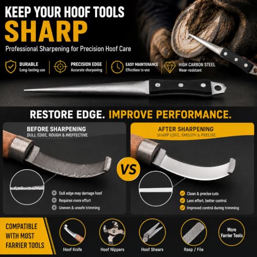 Professional Livestock Grooming Kit with Stainless Steel Shears | Complete Heavy Duty Animal Grooming Tools Set, Farm Animal Care Supplies for Horse Sheep Goat Cattle, Ranch Farm Use