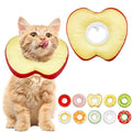Cat Cone Collar Soft, Adjustable Cat Recovery Cone (Apple, S) | Stop Licking, Cute Kitten Donut Collar After Surgery, Elizabethan Collars for Kittens, Lightweight Cats Neck Cones - color: Apple, size: Small