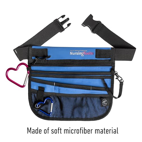 Kangapak Nurse Fanny Pack Multi Compartment Waist Organizer Tool Bag for Students, Practitioners & Medical Professionals - color: Ocean Blue
