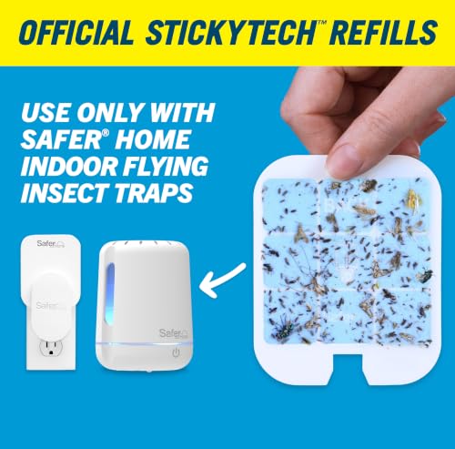 Safer Home Flying Insect Trap Official Refills | 6 Glue Card Refills for Plug-In Fruit Fly, Moth & Gnat Trap, Fruit Fly Killer, 24/7 Catch, SH506 - size: 6 Safer Home Glue Cards
