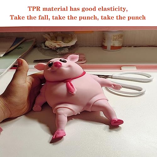 Squishy Pig Toys - Pink Pig Squishy Toy for Kids Adults, Novelty Pig Squeeze Toys, Funny Tiktok Pig Sensory Stress Toy for Decompress and Anxiety Relief Women Men Kids (Small) - style: Small