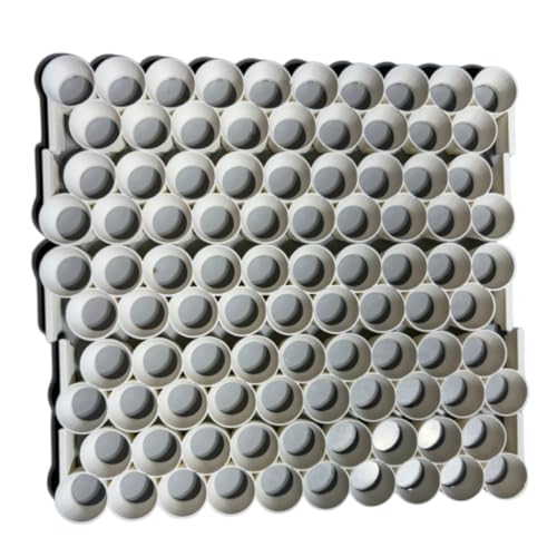 Standard & Button Quail Egg Rails, Rigid Polymer, White for Cimuka/Hatching Time CT-Series Incubators (5 Count)