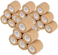 24 Packs Self Adherent Cohesive Wrap Bandages 2'' Wide, 5 Yards, First Aid Tape,Elastic Self Adhesive Tape,All Sports Athletic Tape, Non-Woven Bandage,Breathable Wound Tape,Skin Colour Athletic Tape - size: 24 Count (Pack of 1)