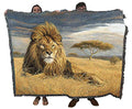 Pure Country Weavers King of The Pride Blanket by Lucie Bilodeau - Gift Tapestry Throw Woven from Cotton - Made in the USA (72x54) - color: King